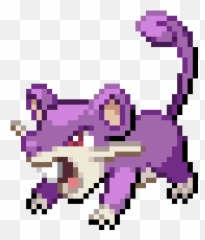 Rattata 019 - Rattata Pokemon Pixel Art Png,Rattata Png