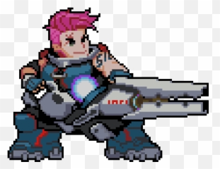 Zarya Pixel Spray Png Image With No - Overwatch Zarya Pixel Spray,Zarya Transparent