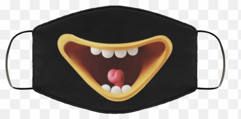 Emoji Face Masks Smiley Mouth - Emoticon Bride Squad png