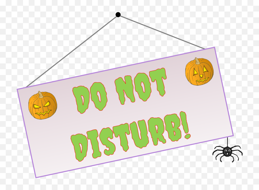 Free Spooky Halloween Hotel Do Not Disturb Role - Play Sign Do Not Disturb Sign Spooky Png,Do Not Sign Png