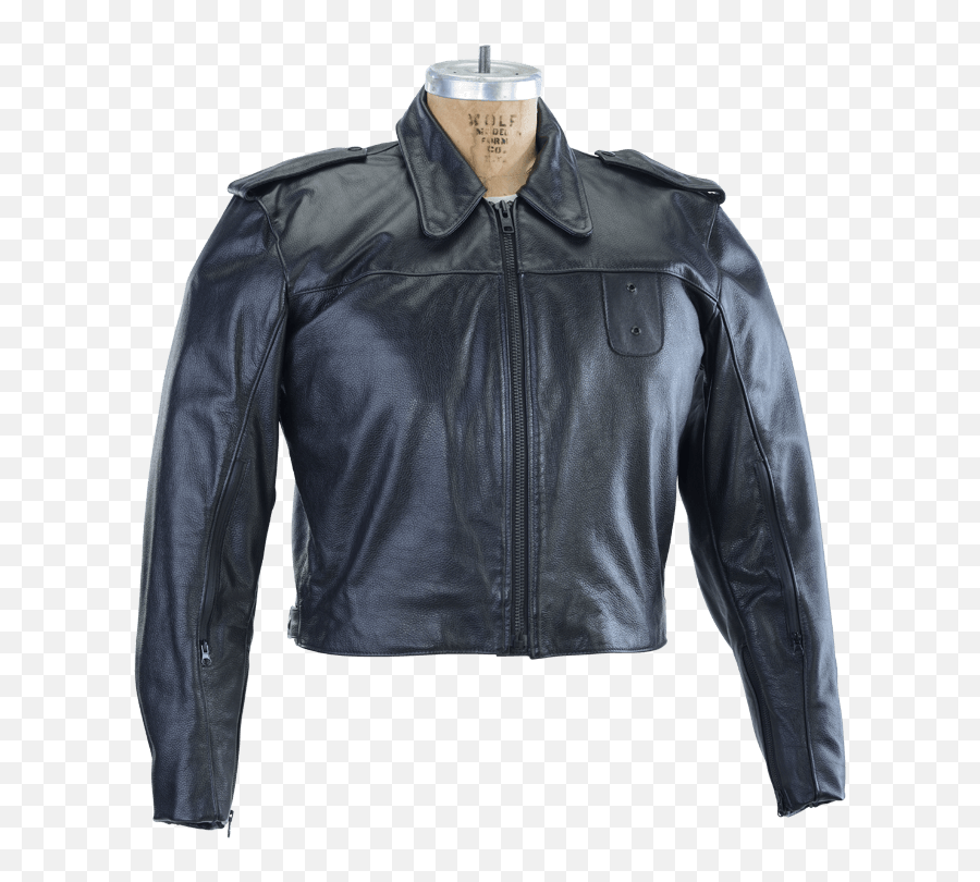 Modesto Police Leather Motorcycle Jacket - Solid Png,Icon Leather Motorcycle Jackets