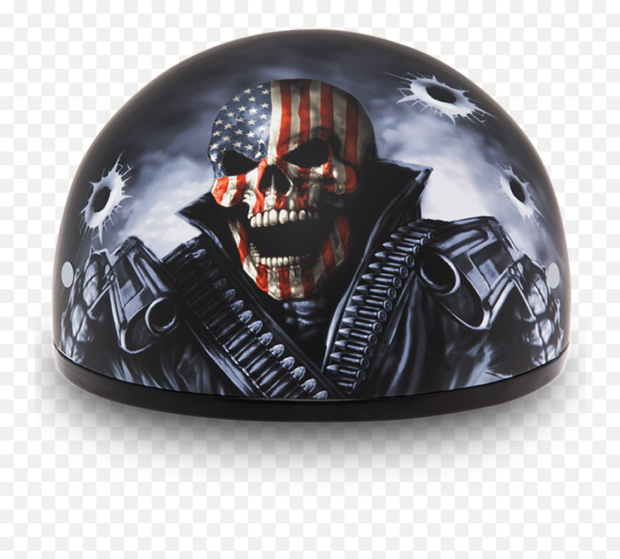 Skull Motorcycle Helmet - Daytona Motorcycle Half Helmet Png,Icon Skeleton Skull Motorcycle Helmet