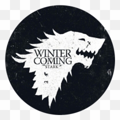 Download Free Png Winter Thrones Of Is Stark Label Game - Game Of Thrones Icon,Stark Png