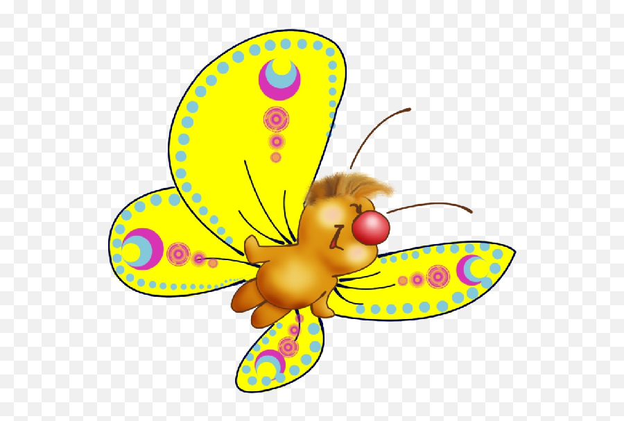 Cute Butterfly Cartoon Clip Art Images - Cute Butterfly Clipart Transparent Background Png,Butterfly Transparent