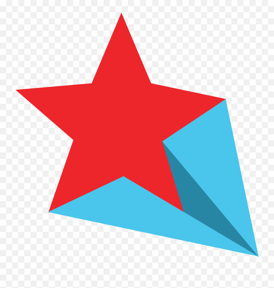 Red Blue Shooting Star Transparent Png - Estrella Coloridad Png,Red Stars Png