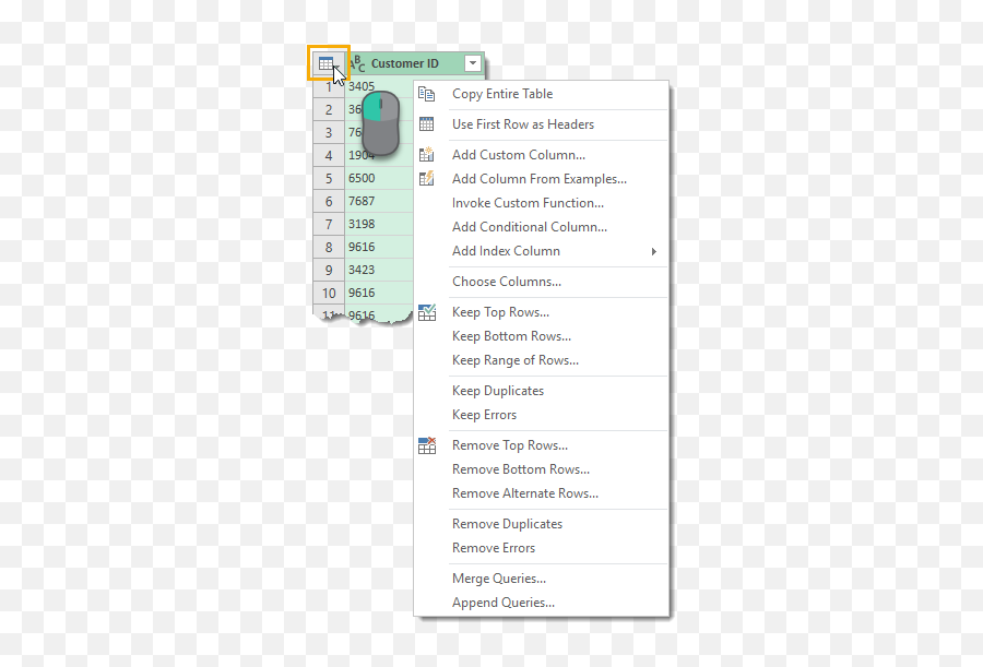 The Complete Guide To Power Query How Excel - Dot Png,American Icon Menu