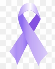 Download Purple Ribbon Clipart - Lavender For All Light Cancer png