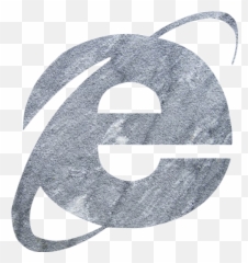 Gray Sandstone Internet Explorer Icon - Free gray Internet Explorer Logo 1997 png