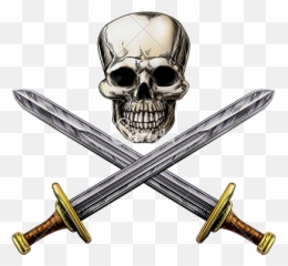 Pirates Irc Game Map - Swords Crossing A Skull png