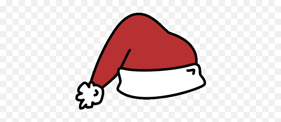 Christmas Hat Red Sticker - Christmas Hat Red Hat Santa Christmas Hat Clipart Gif Png,Santa Hat Icon Transparent