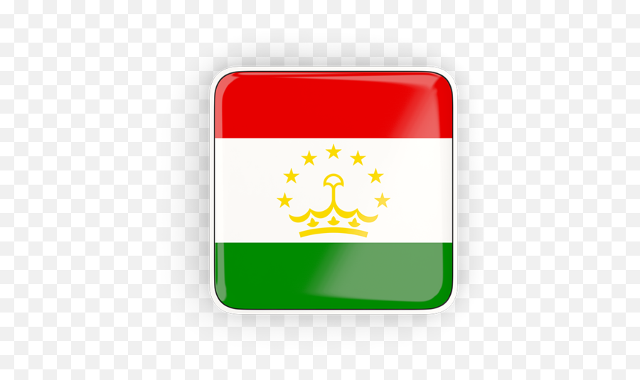 Square Icon With Frame Illustration Of Flag Tajikistan - Vertical Png,Square Button Icon