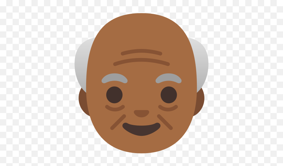 Old Man Medium - Dark Skin Tone Emoji Android Old Man Emoji Png,Old Person Icon