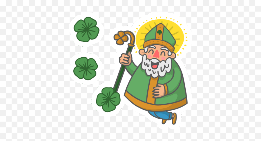 St Patricks Day Maewyn Succat Sticker - St Patricks Day St Day Gif Png,Saint Patrick Icon