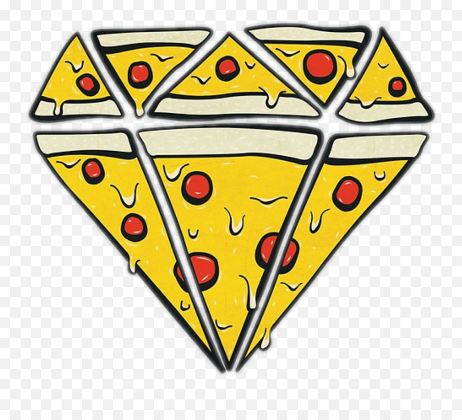 Download Tumblr Diamond Diamante Pizza - Dibujos De Pizza Png,Tumblr Transparent Stickers