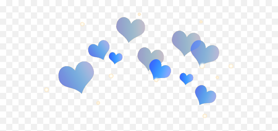 Heart Hearts Blue Filter Filters Tumblr Cute Kawaii Png - Hearts Filter,Filters Png