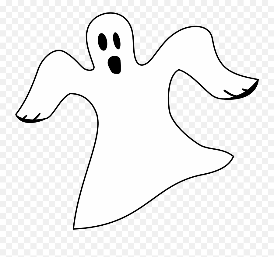 Download Hd Ghostly Clipart Clear - White Ghost Clipart Png,Ghost Transparent Background