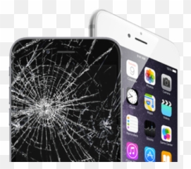 Iphone 6 Broken Screen Close Up - Apple Plus Pantalla Estrellada 7 png
