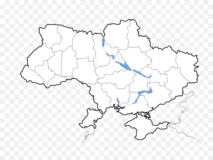 Map Of Ukraine Political Simple - Ukraine Map Region Png,Blank Image Png