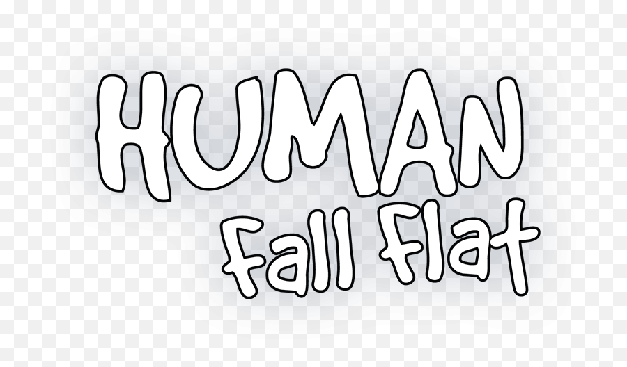 Half flat. Human: Fall Flat. Human Fall Flat логотип. Human - Fall Flat ярлык. Human Fall Flat шрифт.