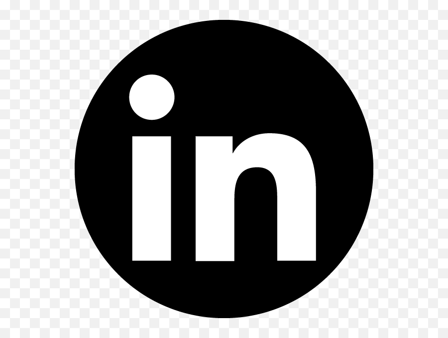App Bw Linkedin Logo Media Popular Social Icon - Linkedin Logo Bw Png,W Logo