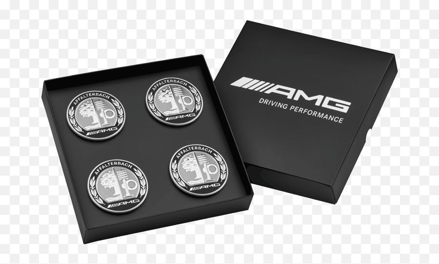 Amg Hub Cap With Emblem Set Of 4 - 000 400 31 00 Png,Mercedes Benz Logo Transparent
