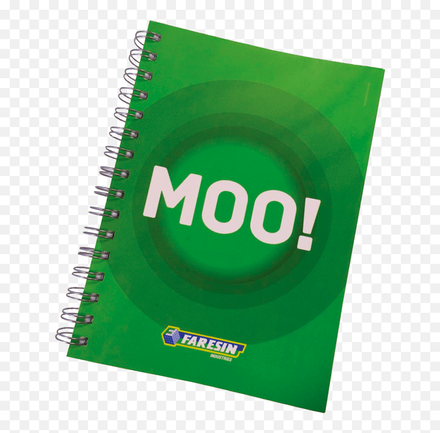 Moo Notepad U003c Shop Faresin - Faresin Png,Spiral Notebook Png