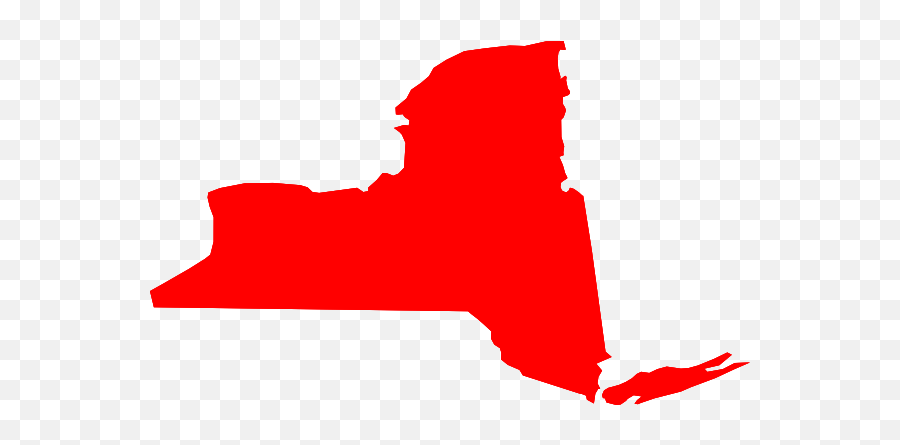 New York Map Png Clip Arts For Web - Clip Arts Free Png New York State Red,Map Clipart Png
