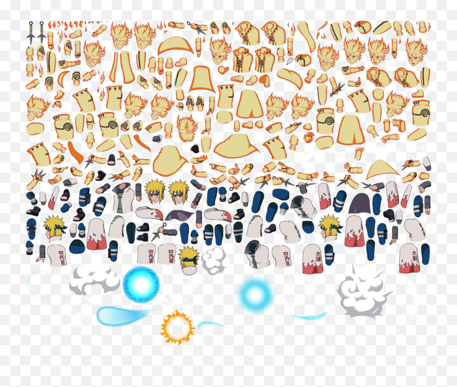 This Spritesheet Actually Shows Not Only Kcm But Also Edo - Clip Art Png,Minato Png