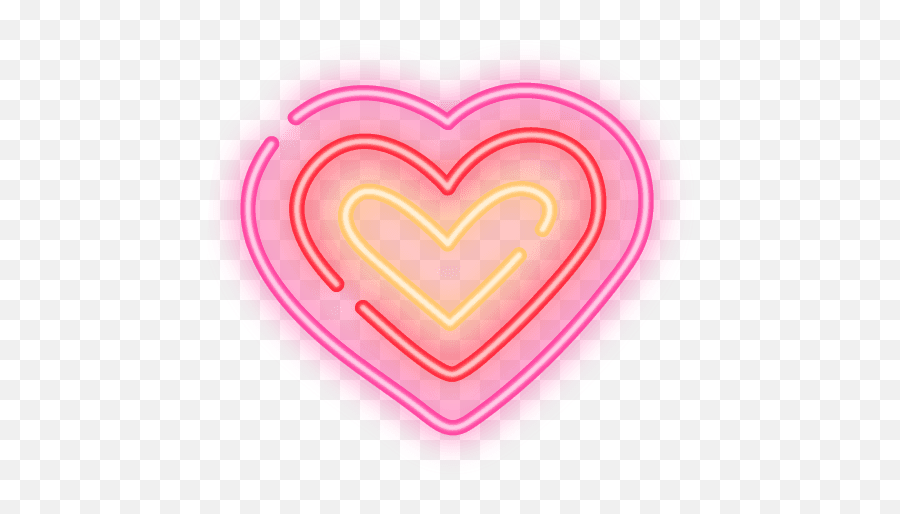Picsart Lovestickers - Heart Png,Neon Heart Png
