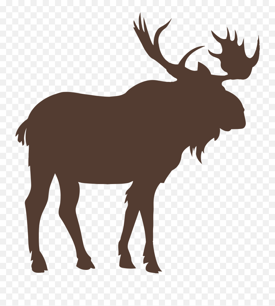 Moose Vector Graphics Royalty - Transparent Background Moose Silhouette Vector Free Png,Moose Png