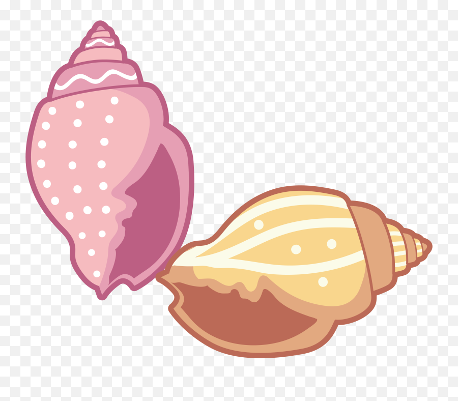 Conch Clip Art - Clip Art Sea Shells Png Transparent Seashell Cartoon Png,Seashells Png