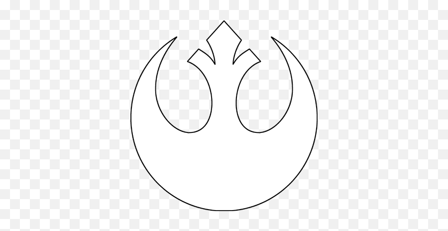 Star Wars Rebel Alliance Symbol Outline - Rebel Alliance Jedi Order Logo Png,Rebel Star Wars Logo