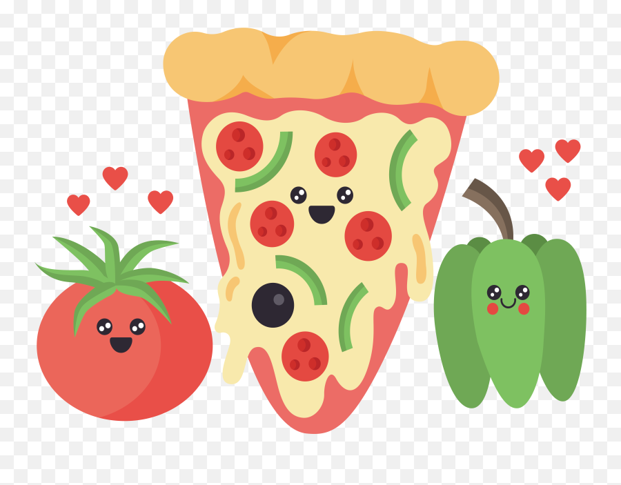 Pizza Nice Slice Ingredient - Pizza Toppings Clipart Cartoon Png,Pizza Cartoon Png