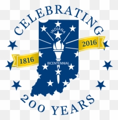 Indiana Bicentennial Commission Logo Hoosier Livin - Indiana Bicentennial Flag Png,Ice Age Logo
