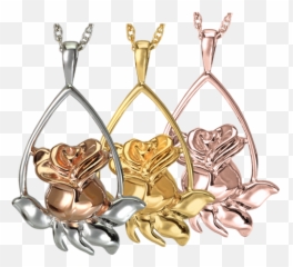 Wholesale Cremation Jewelry Rose Tear Drop - Solid png