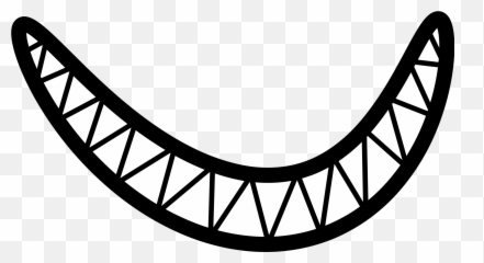 Sharp Shark - Shark Teeth Smile Svg Free Png,Sharp Teeth Png