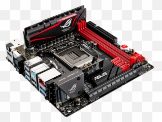 Intel Motherboard Asus Lga 1150 Mini - Asus Rog Maximus Vi Impact Png,Motherboard Png