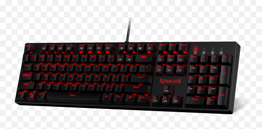 Redragon K582 Red Led Backlit - Office Equipment Png,Gaming Keyboard Png