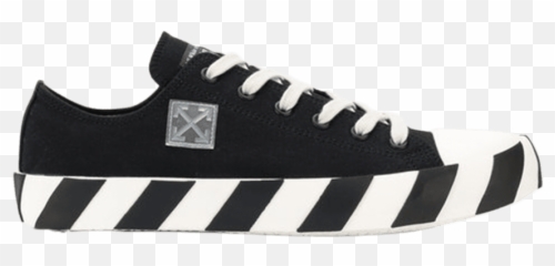 Off White Sneakers Striped Sole Tennis - png
