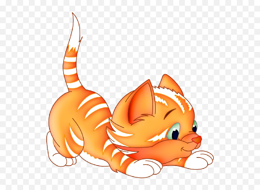 Cat Clipart Transparent Background 5 - Cartoon Cat Transparent Background Png,Cat Clipart Transparent