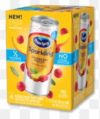 Sparkling Cranu2022mango Ocean Spray - Ocean Spray Sparkling Cranberry Mango Png,Mango Transparent