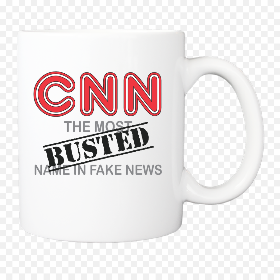 Cnn Busted Ceramic Mug U2013 Patriotsarise - Secret Png,Cnn Fake News Logo