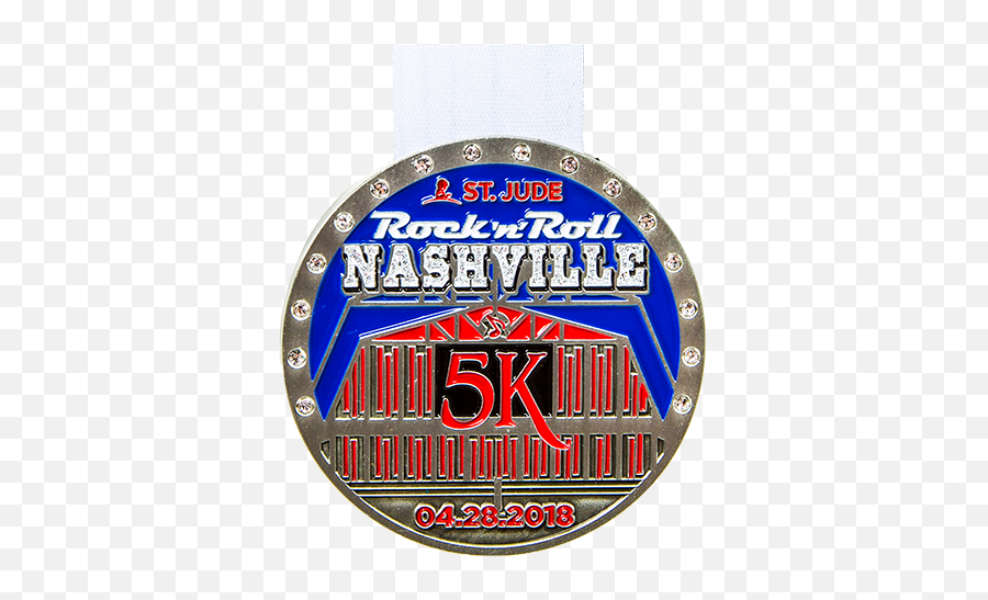 Check Out The 2018 Swag Youu0027ll Earn Rock N Roll Marathon - Badge Png,Rock And Roll Hall Of Fame Logo