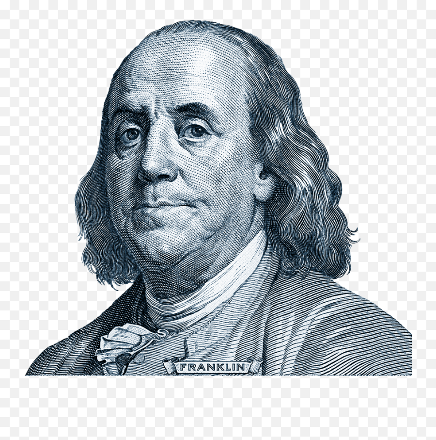 Benjamin Franklin No Background Png - Transparent Benjamin Franklin Png,Benjamin Franklin Png