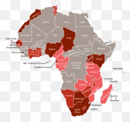 African Map With Countries Featured - Africa With Countries Png,Africa Png