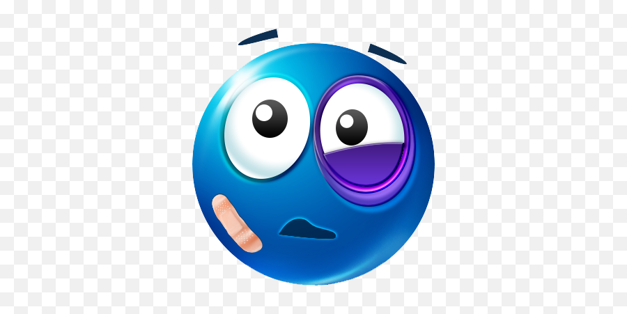 Black Eye Emoji Blue - Black And Blue Emoji Png,Eye Emoji Transparent