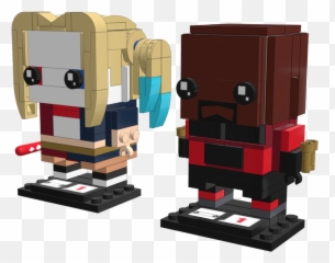 Mecabrickscom Brickheadz - Harley Quinn U0026 Deadshot Fictional Character Png,Deadshot Png