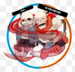 Download Hd Undertale Papyrus Sans - Fanart Undertale Sans And Papyrus Png,Undertale Papyrus Png