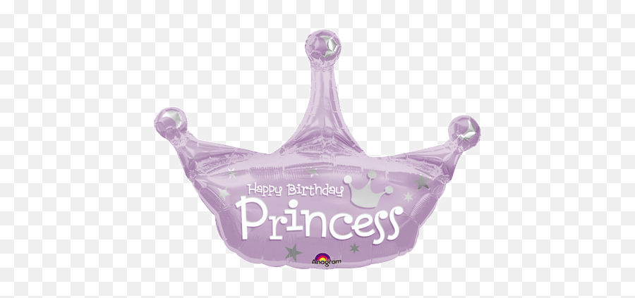 34 Birthday Princess Crown Balloon Bargain Balloons - Princess Crown Png,Transparent Princess Crown