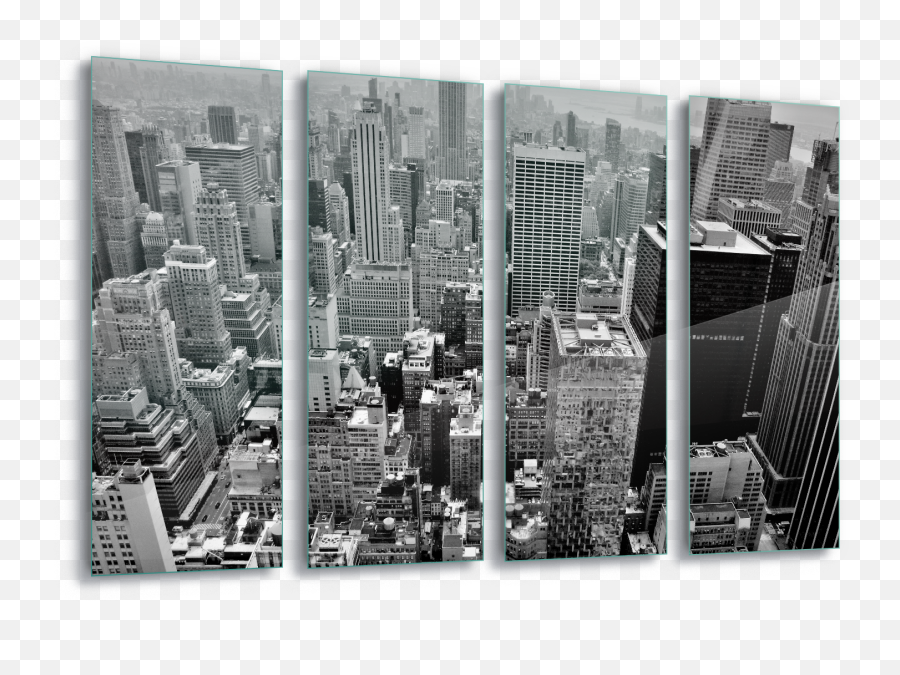 Download New York City Skyline Canvas Amp Glass Wall - New New York City Png,New York City Skyline Png